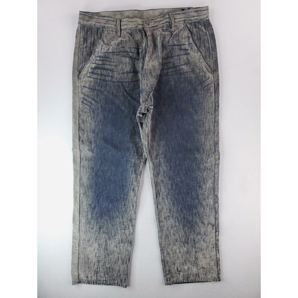 Vintage Mecca Frosty Jeans Mens 40x34 Blue Gray Comfort Fit Baggy Y2K Streetwear